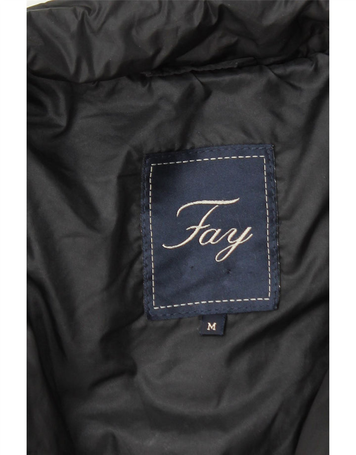Fay Damen Wattierte Jacke UK 14 Medium Schwarz