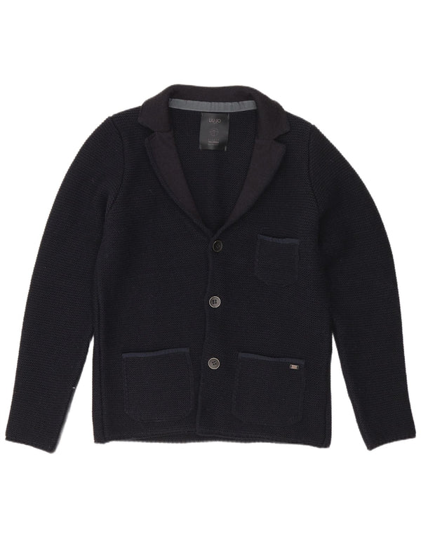Liu Jo Mens 3 Button Blazer Jacket UK 36 Small Navy Blue Acrylic