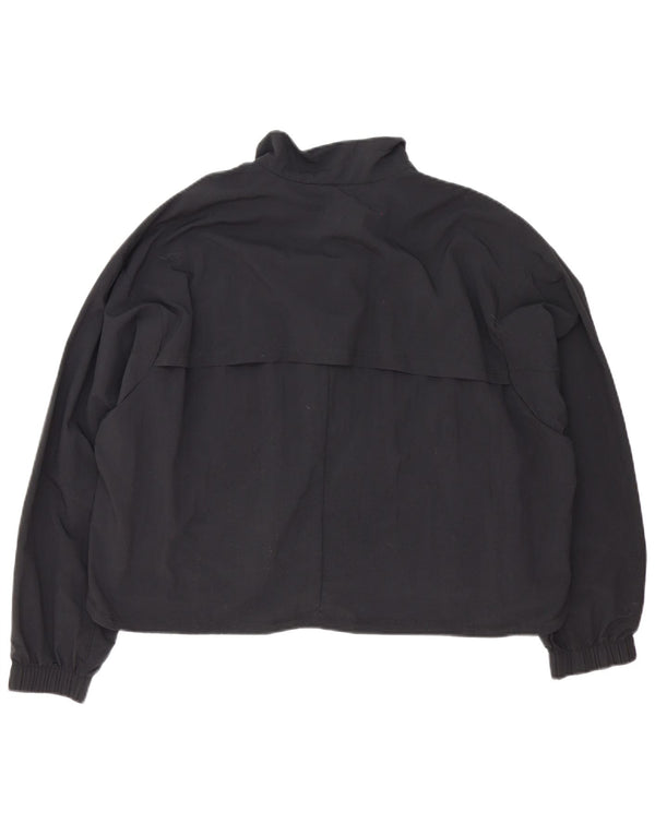 Adidas Damen Übergroße Trainingsanzug-Oberjacke UK 12/14 Medium Schwarz