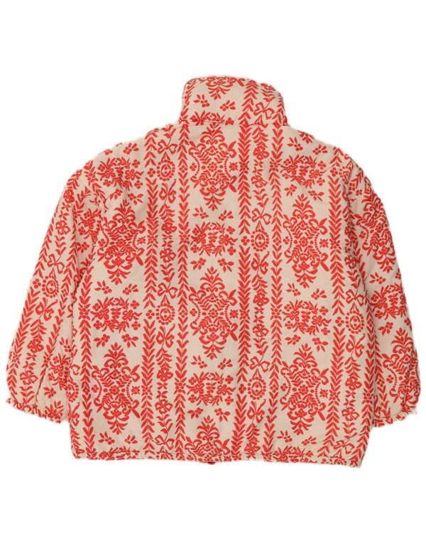Übergroße Wendejacke mit Kapuze von Belfe & Damen IT 42 Mittelrot geblümt
