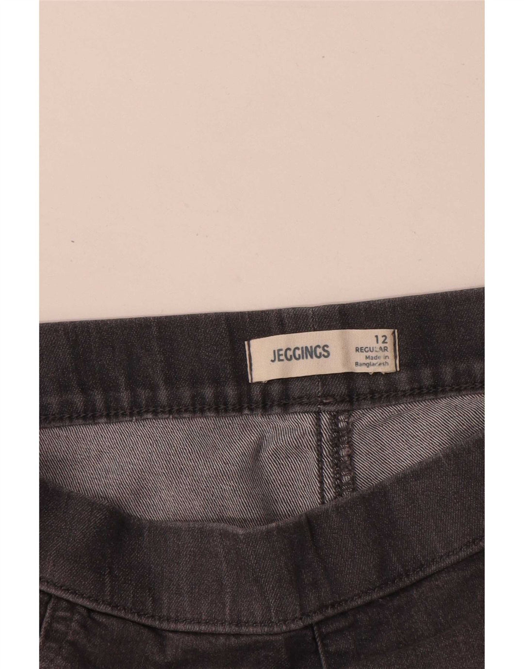 Marks & Spencer Damen Jegging-Jeans UK 12 Medium W28 L28 Graue Baumwolle