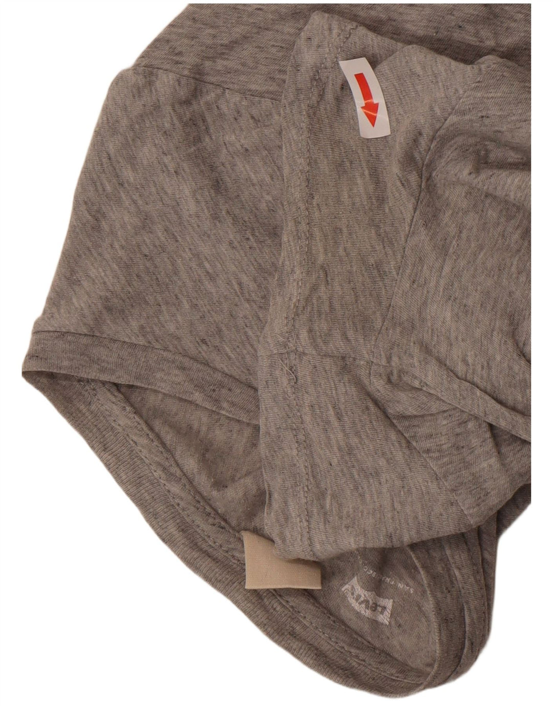 Levi's Womens Graphic T-Shirt Top UK 12 Mittelgrau gefleckte Baumwolle