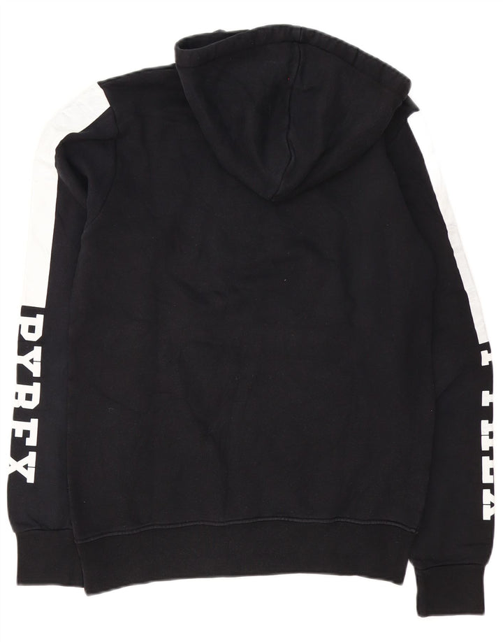 Pyrex Herren-Kapuzenpullover mit Grafik, Größe S, Schwarz, Colourblock-Baumwolle