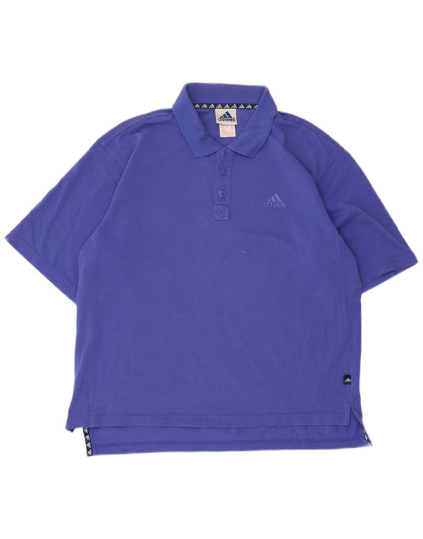 Adidas Herren Poloshirt UK 40/42 Medium Lila Baumwolle