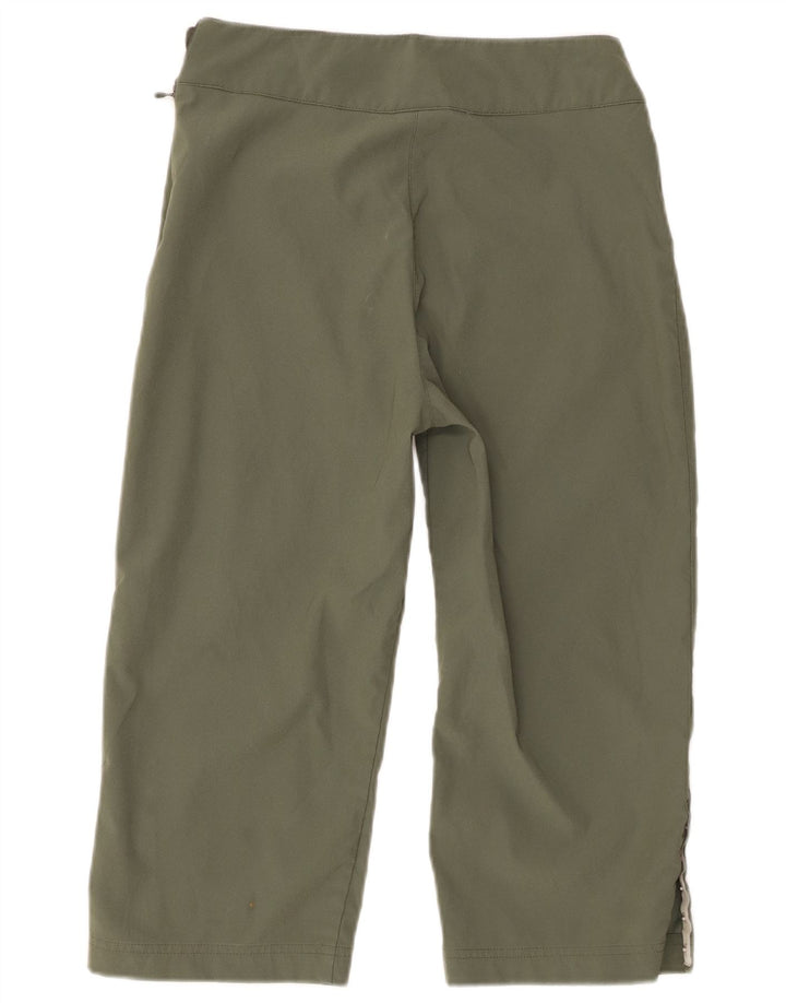 Adidas Damen Bermudashorts UK 12 Medium W28 Khaki Polyester