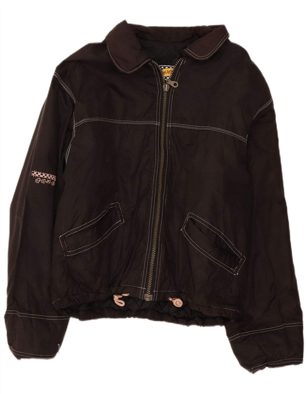 Vintage Herren Bomberjacke UK 42 XL Schwarz