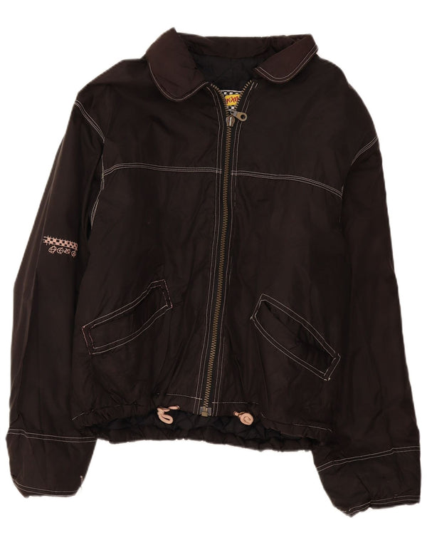 Vintage Herren Bomberjacke UK 42 XL Schwarz