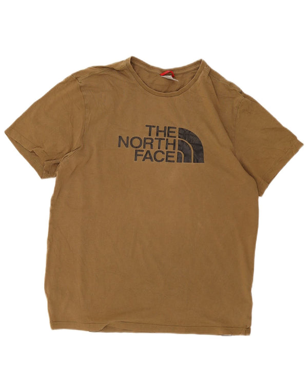 The North Face Herren-T-Shirt mit Grafik, mittlere Khaki-Baumwolle