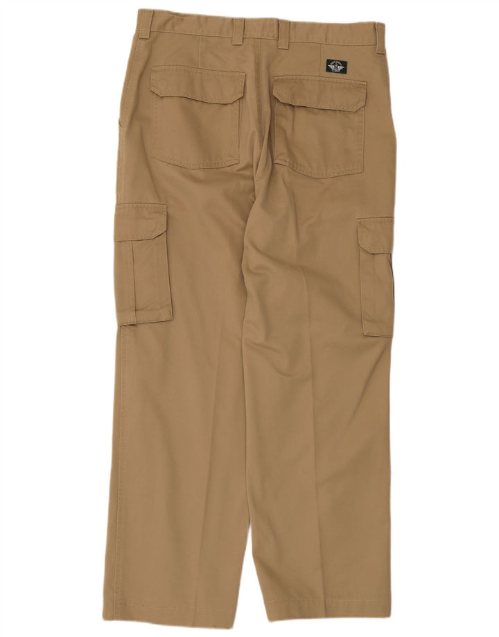Dockers Herren Khakis Straight Cargo Hose W36 L29 Beige Baumwolle