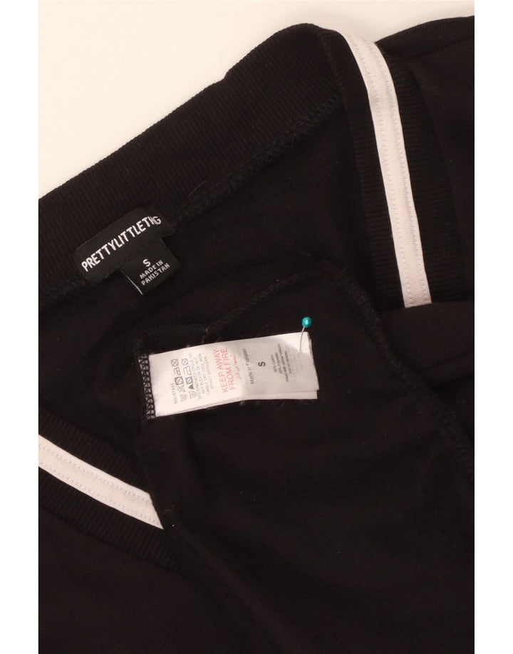 Prettylittlething Damen-Sweatshirt mit Grafik, Gr. 10, Größe S, Schwarz