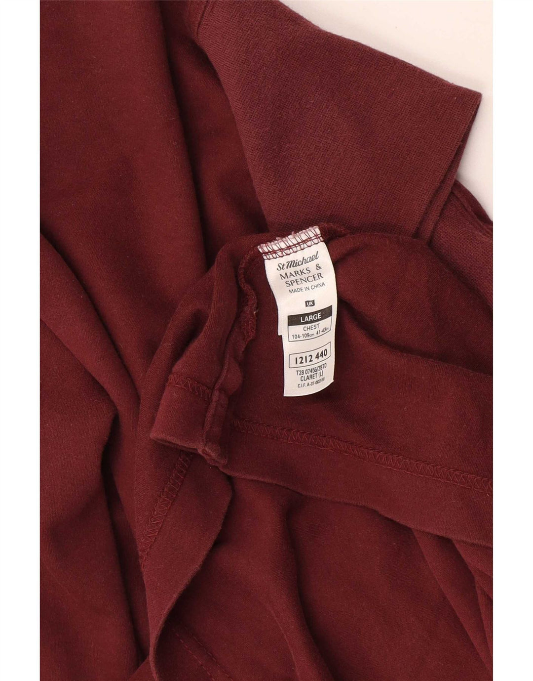 Marks & Spencer Damen Übergroßes Top Langarm UK 16 Large Burgund