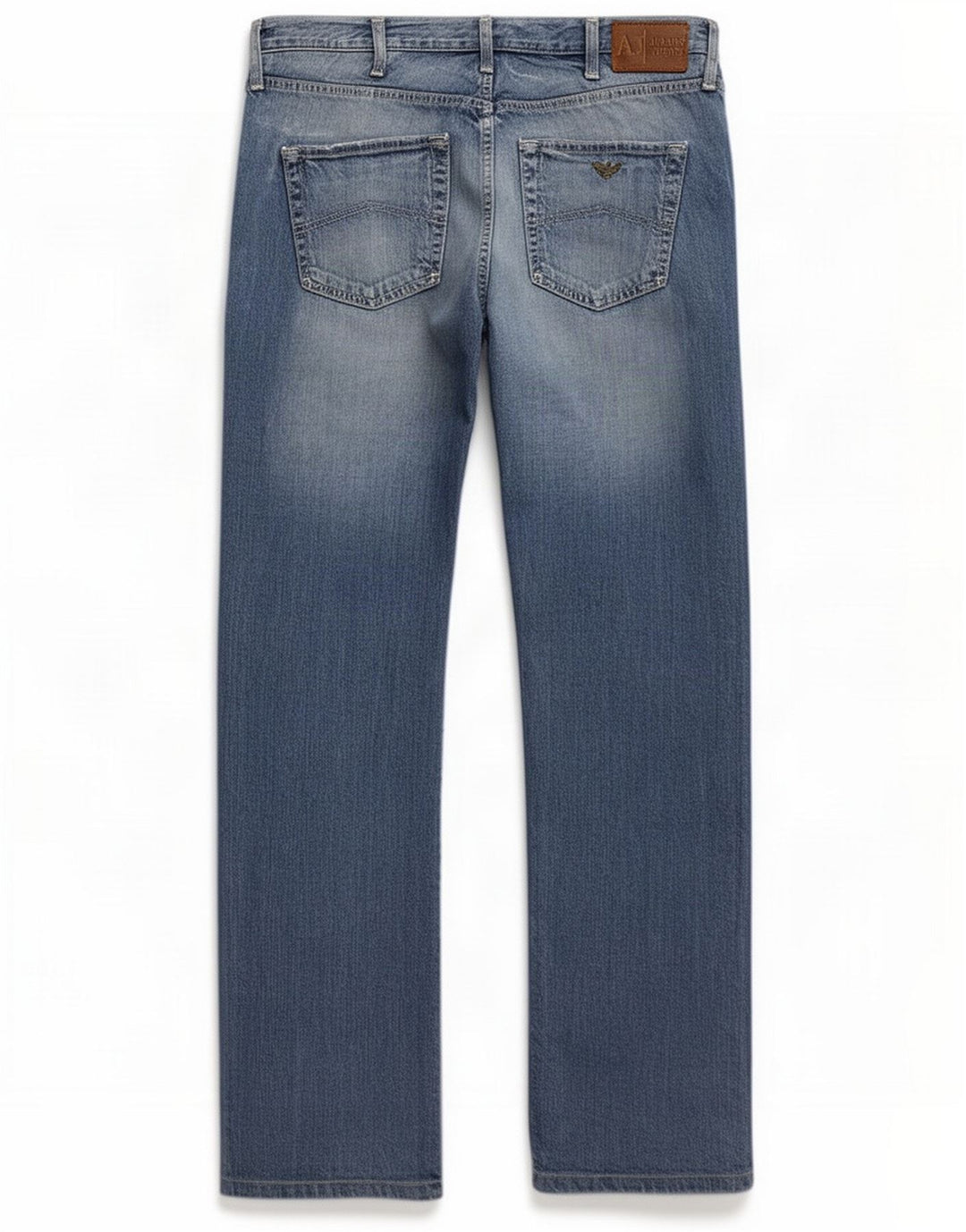 Armani Herren Straight Jeans W33 L31 Blau