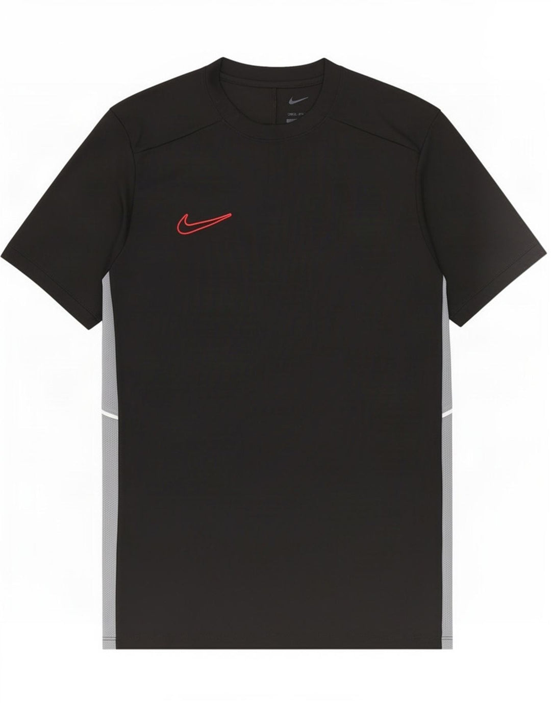 Nike Herren Dri Fit Slim T-Shirt Top Mittelschwarzes Colourblock-Polyester