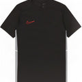 Nike Herren Dri Fit Slim T-Shirt Top Mittelschwarzes Colourblock-Polyester