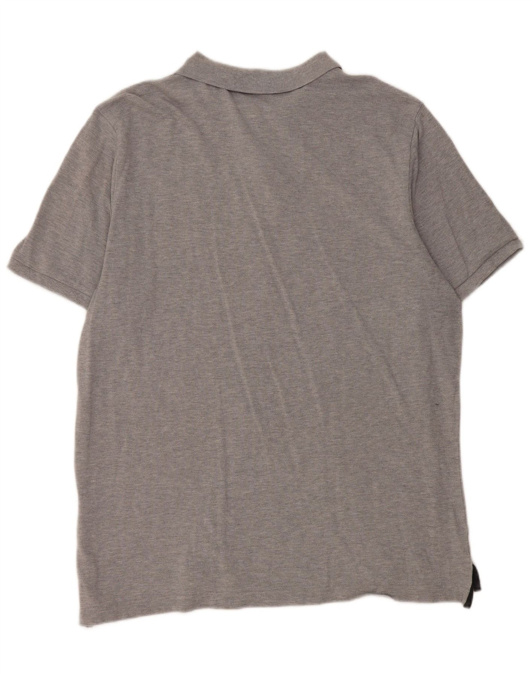 Nike Herren-Poloshirt XL aus grau gefleckter Baumwolle