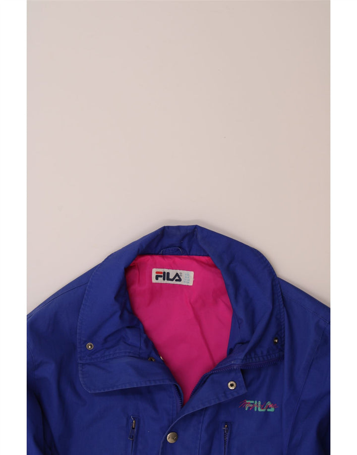 FILA Boys Bomber Jacket 13-14 Years Blue Polyester Vintage Fila and Second-Hand Fila from Messina Hembry 