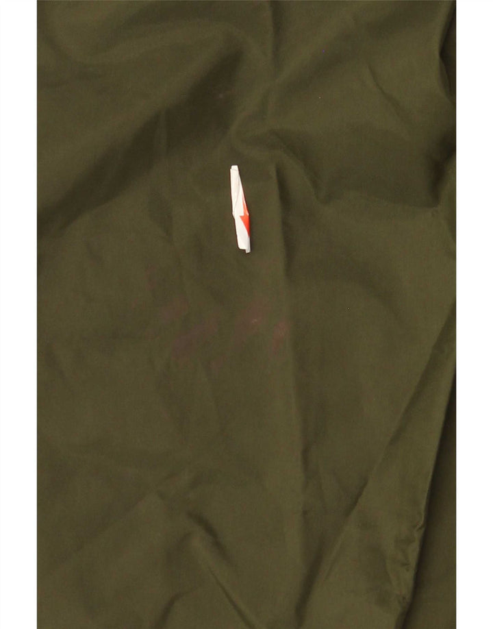 Vintage Herren Regenjacke mit Kapuze IT 50 Large Khaki Nylon
