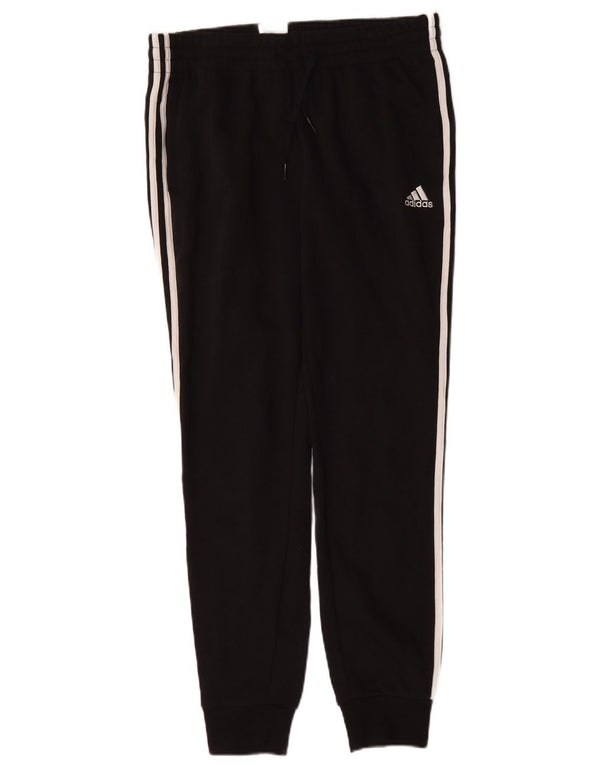 Adidas Damen Trainingshose Jogger UK 12/14 Mittelschwarze Baumwolle