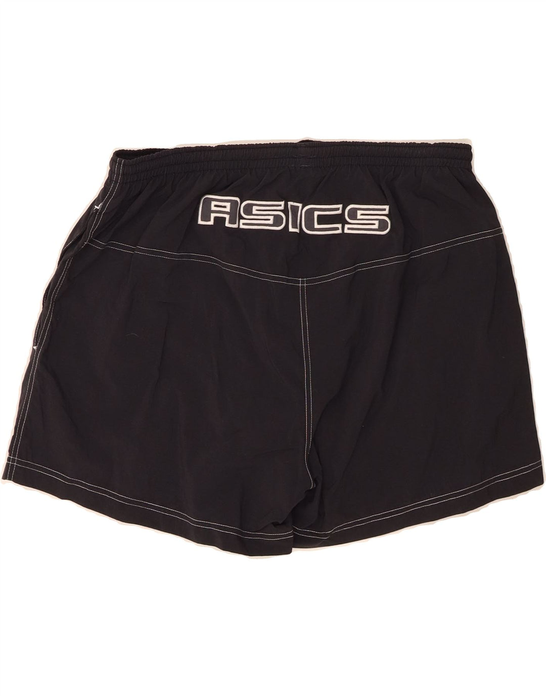 ASICS Mens Graphic Swimming Shorts XL Black Polyamide Vintage Asics and Second-Hand Asics from Messina Hembry 
