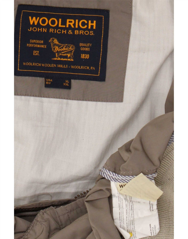 Woolrich Herren Bomberjacke UK 42 XL Beige Polyester