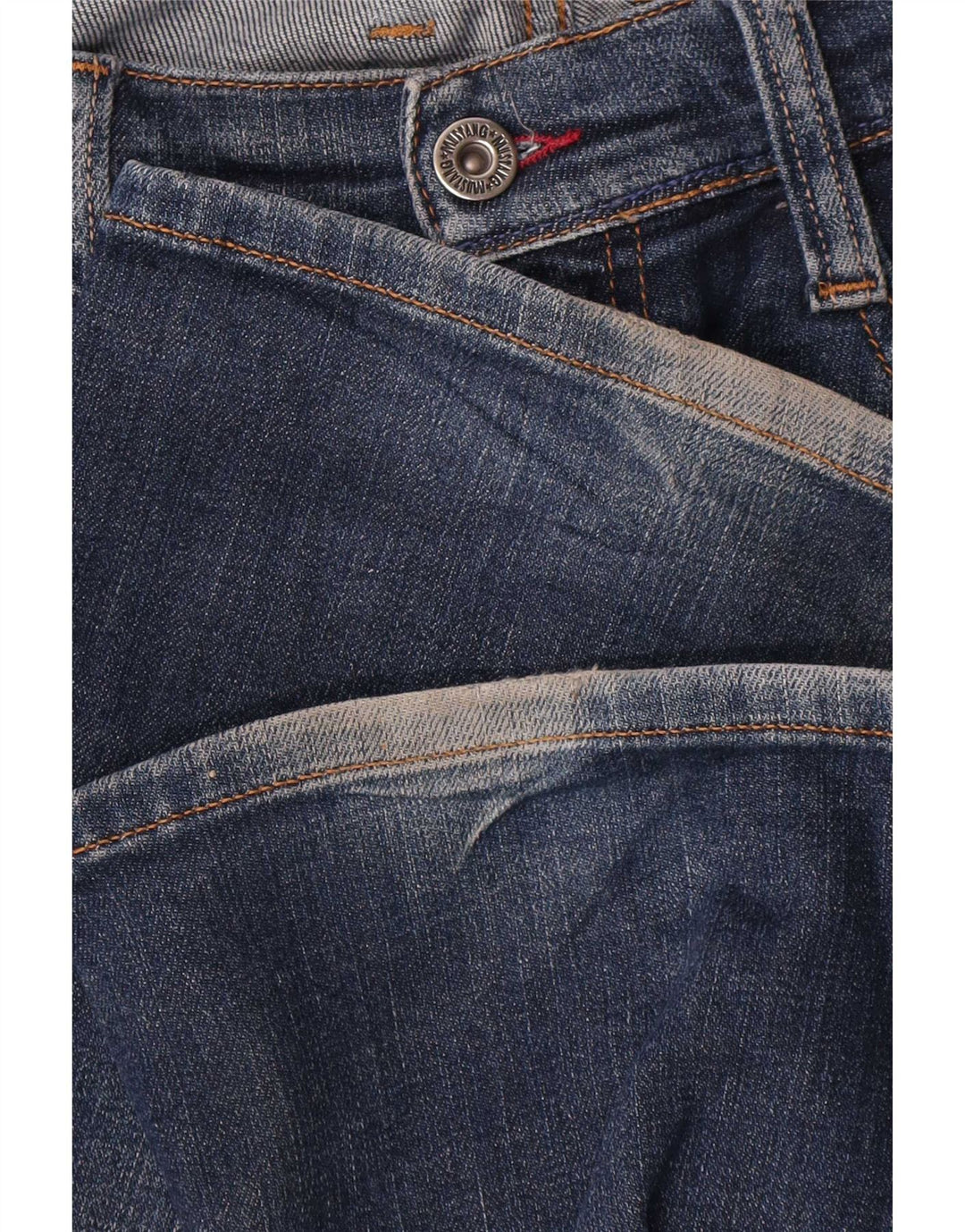 Mustang Herren Straight Jeans W32 L30 Blaue Baumwolle
