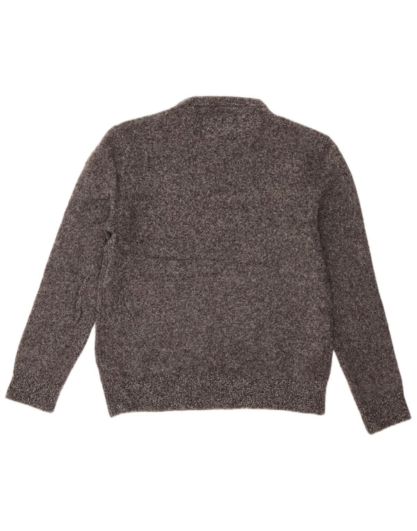 Jack Wills Jungen-Pullover mit Rundhalsausschnitt, 10–11 Jahre, groß, graue Merinowolle