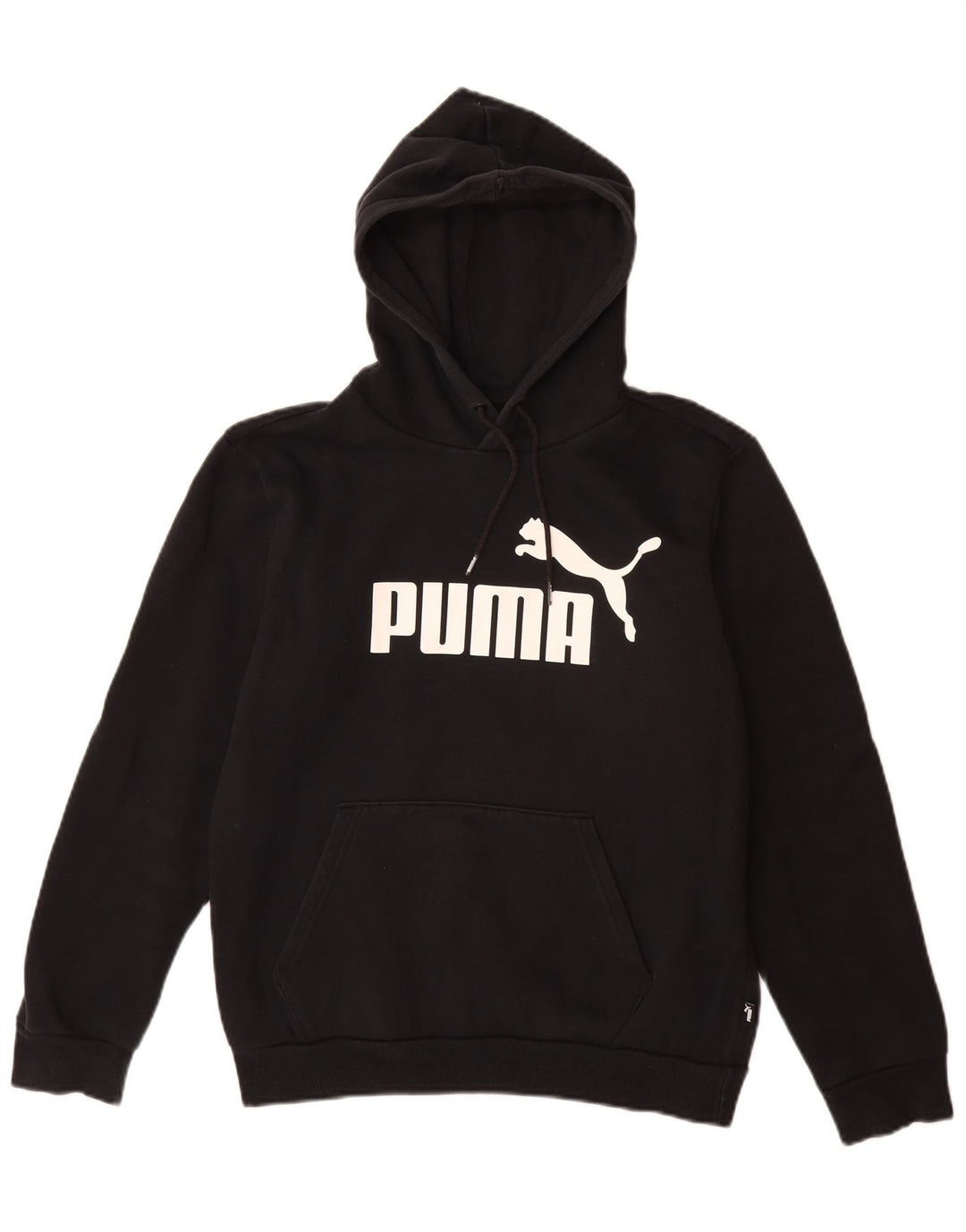 Puma Herren Graphic Hoodie Pullover Small Schwarz Baumwolle