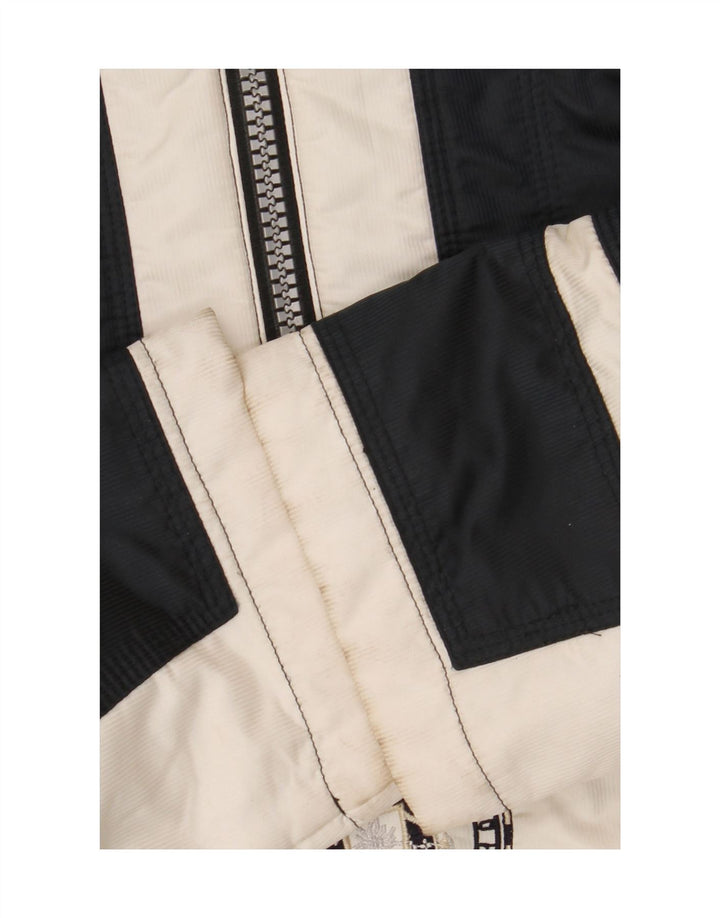 Sportalm Herren-Skijacke mit Grafik, EU 38, mittleres Marineblau, Farbblock