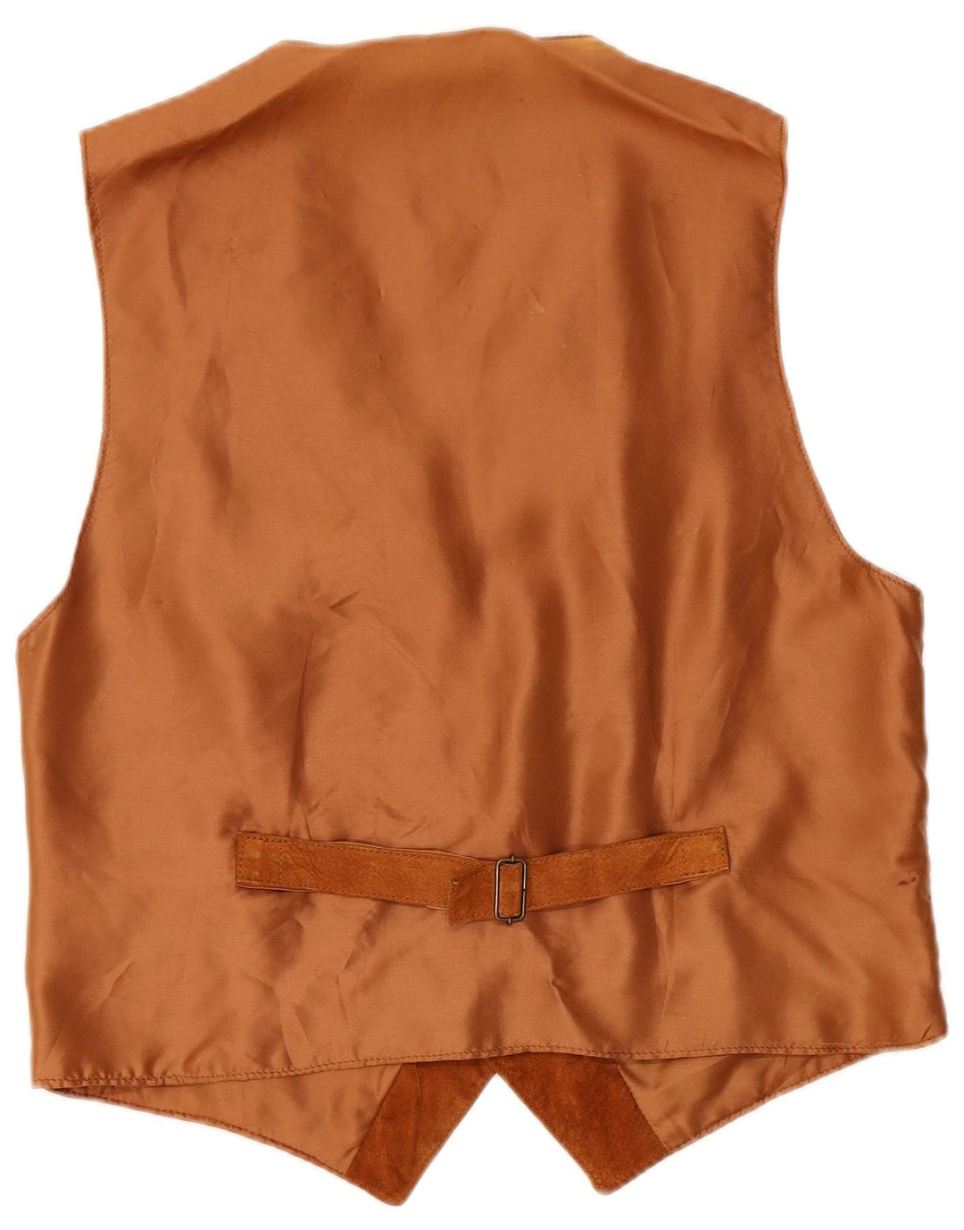 Vintage Damen Wildlederweste UK 16 Großes braunes Leder