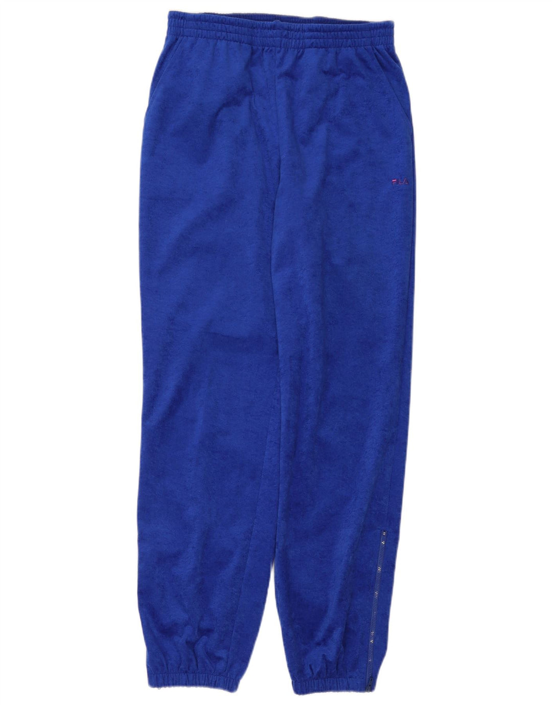 Fila Herren Velours Trainingshose Jogger IT 48 Mittelblaues Polyester