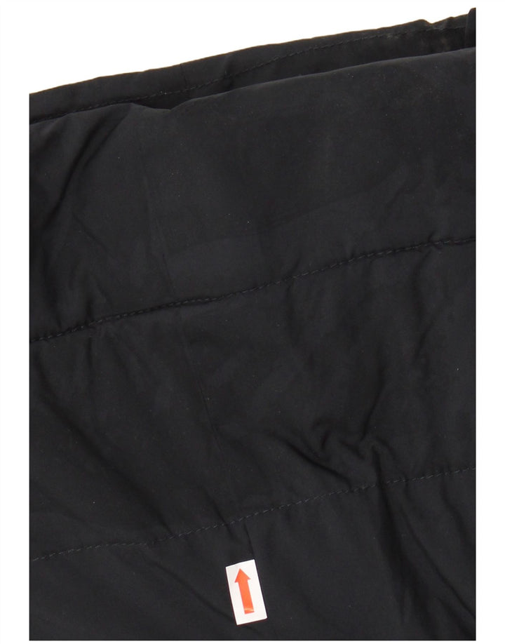 HOLLISTER Womens Loose Fit Hooded Wattierte Jacke UK 6 XS Schwarz Polyester