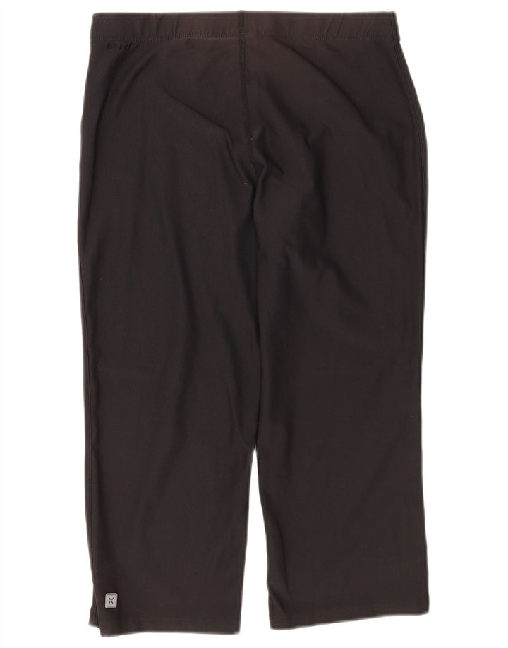 NIKE Damen Dri Fit Capri-Trainingshose UK 10/12 Medium Schwarz