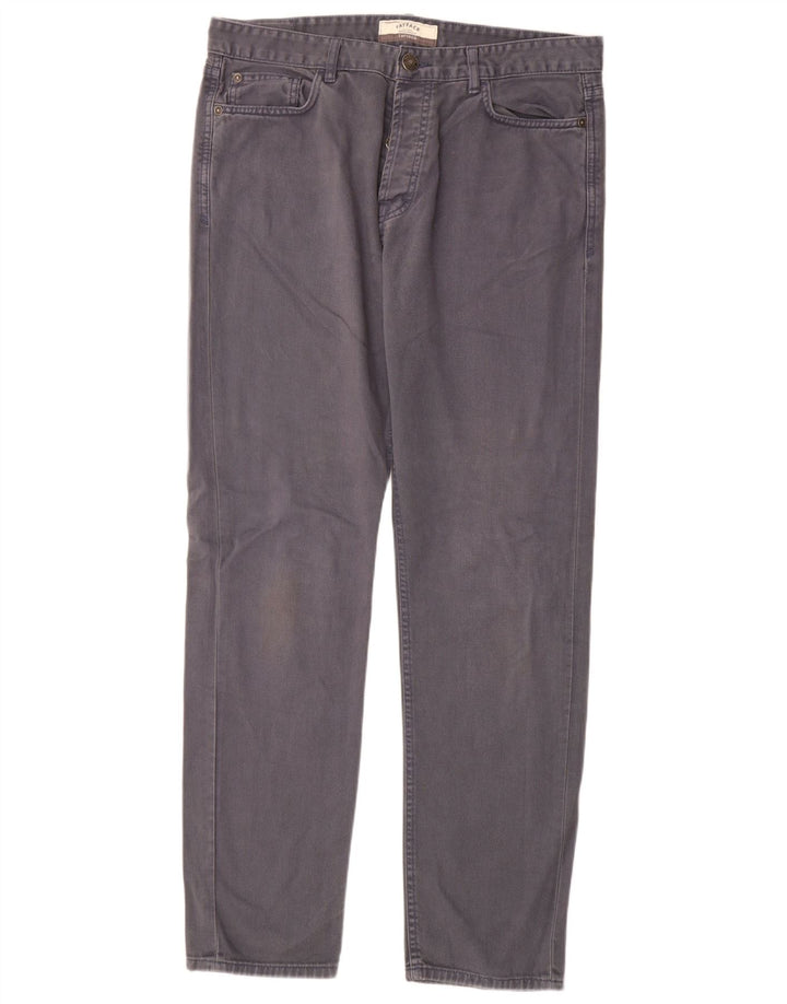 Fat Face Herren Tapered Jeans W34 L32 Graue Baumwolle