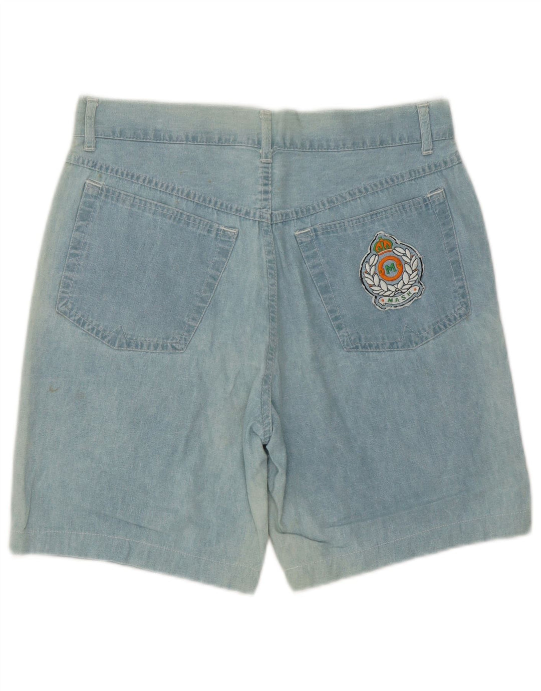 Mash Herren Jeansshorts W33 mittelblaue Baumwolle
