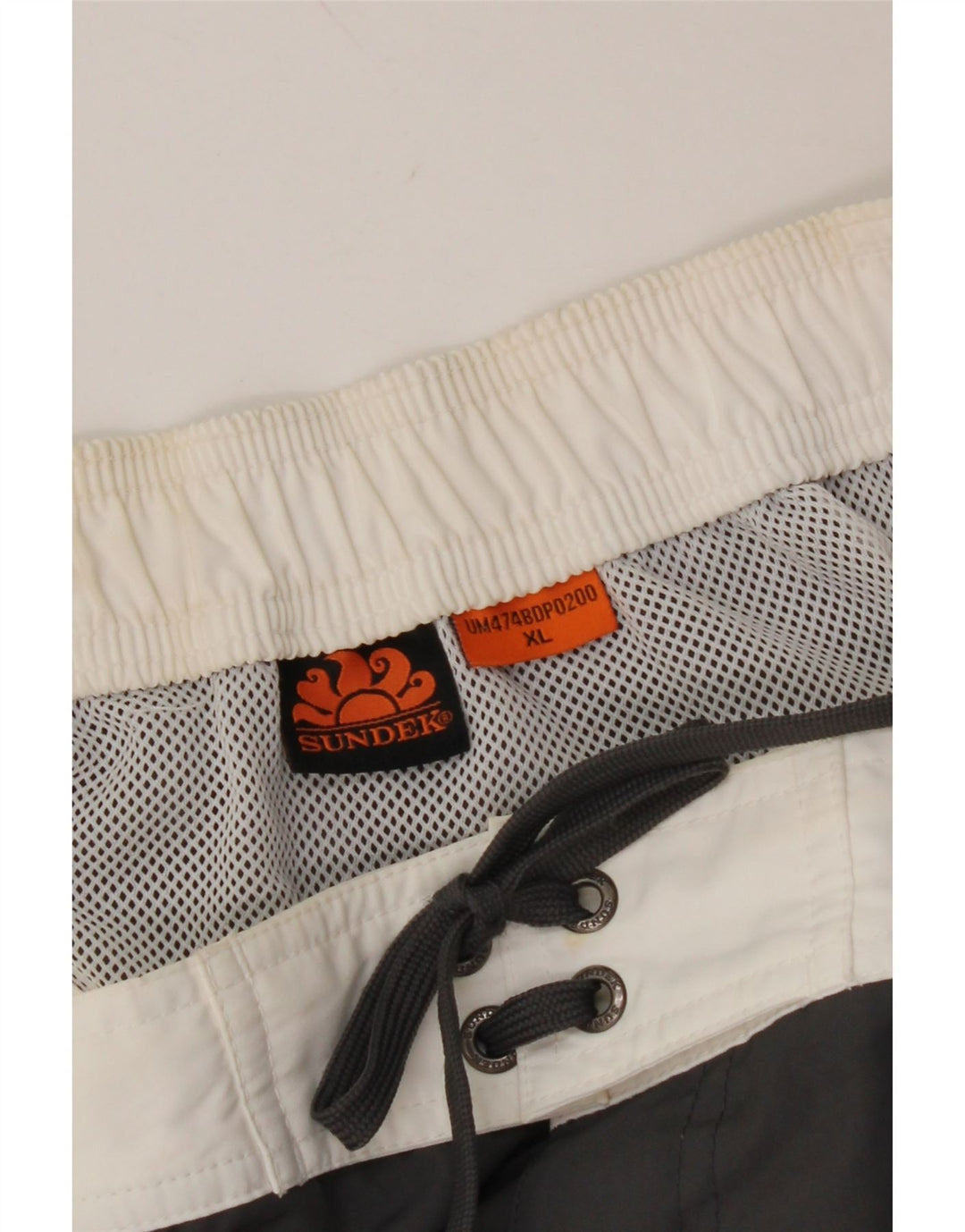 SUNDEK Mens Graphic Swimming Shorts XL  Grey Colourblock