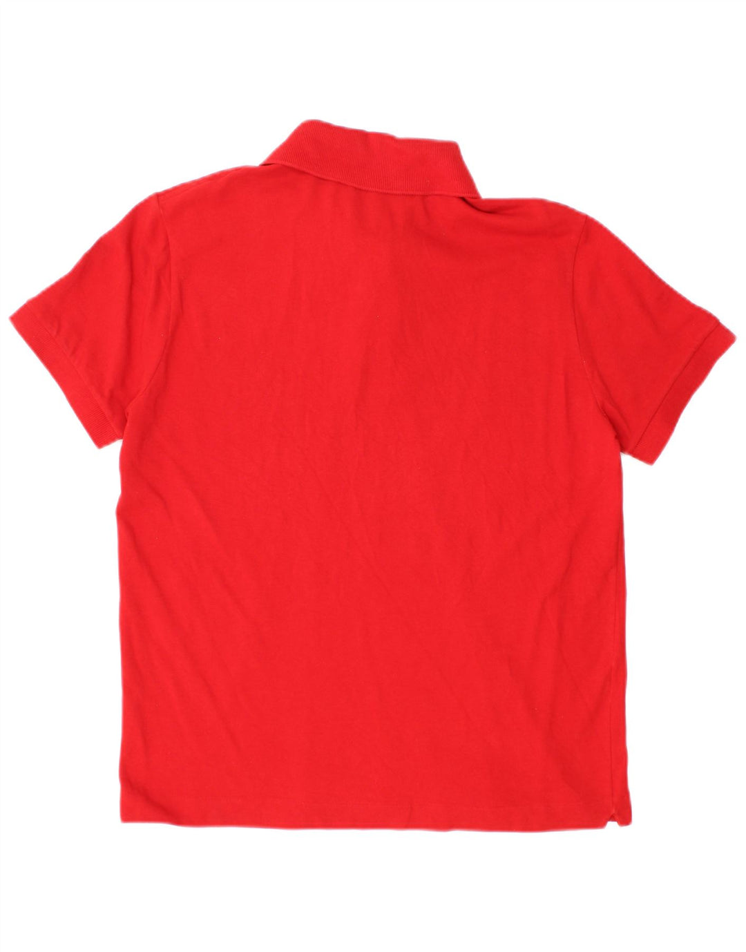 Lacoste Herren-Poloshirt, Größe 4, mittelrote Baumwolle
