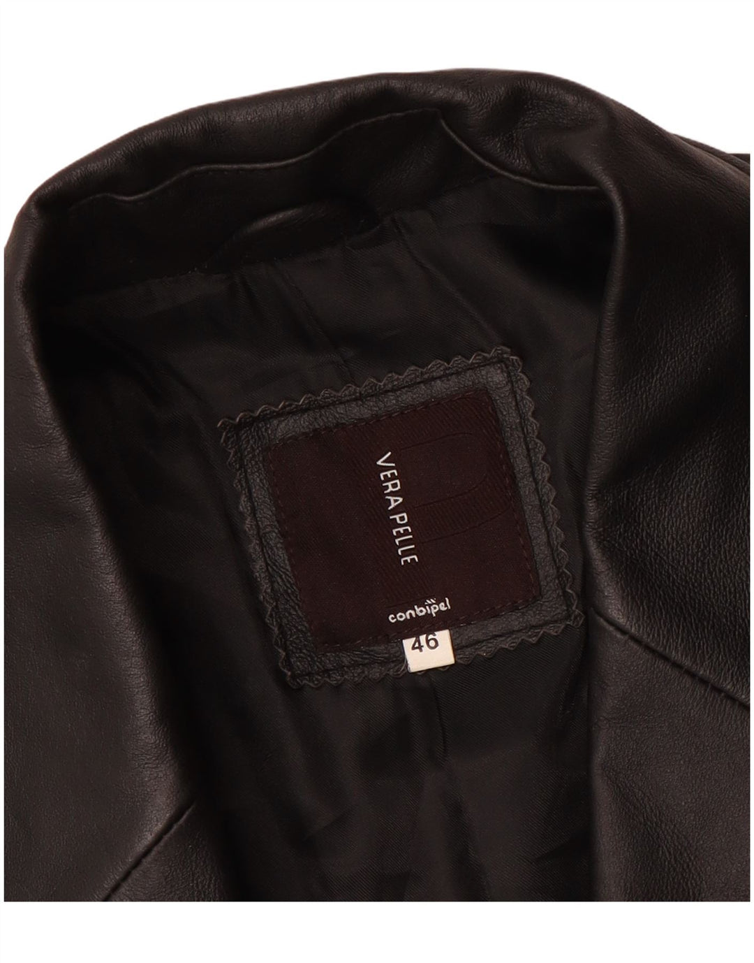 Conbipel Herren Ledermantel IT 46 Kleines schwarzes Leder