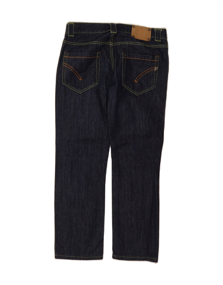 DONDUP Womens Straight Jeans W29 L28 Navy Blue Cotton Vintage Dondup and Second-Hand Dondup from Messina Hembry 