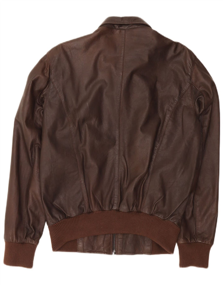 Conbipel Herren Lederjacke IT 46 Kleines braunes Leder