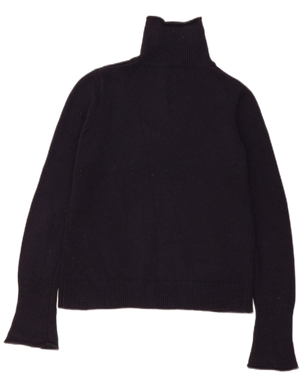 Zara Damen-Pullover mit Reißverschluss am Hals, UK 12, Mittelschwarz, Polyester
