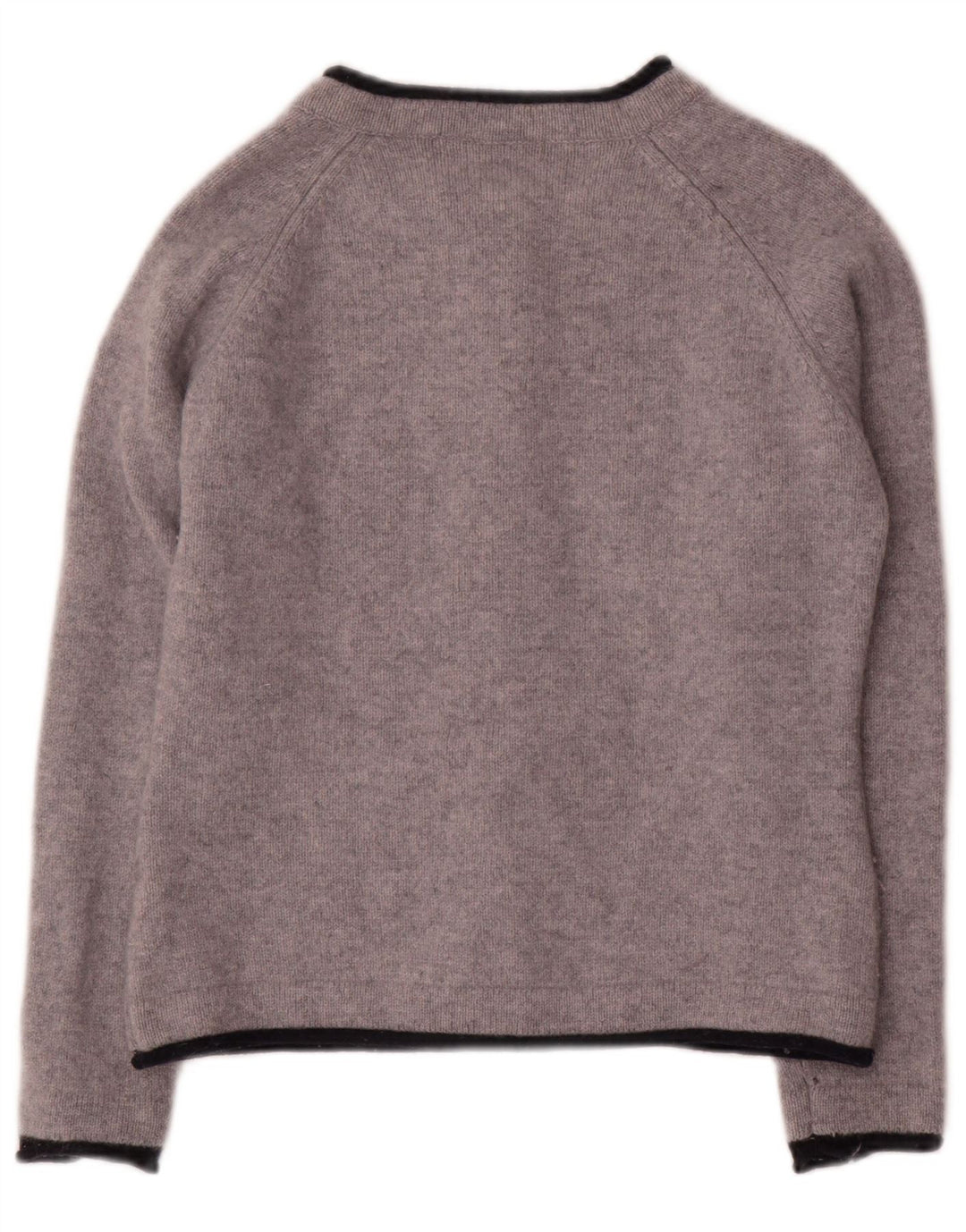 IRELANDS EYE Damen Crop Cardigan Pullover UK 18 XL Graue Wolle