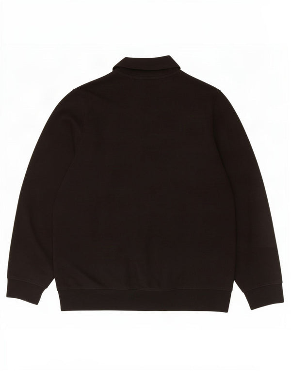 Lacoste Herren-Sweatshirt mit klassischer Passform und Reißverschluss, Größe 5, groß, Schwarz