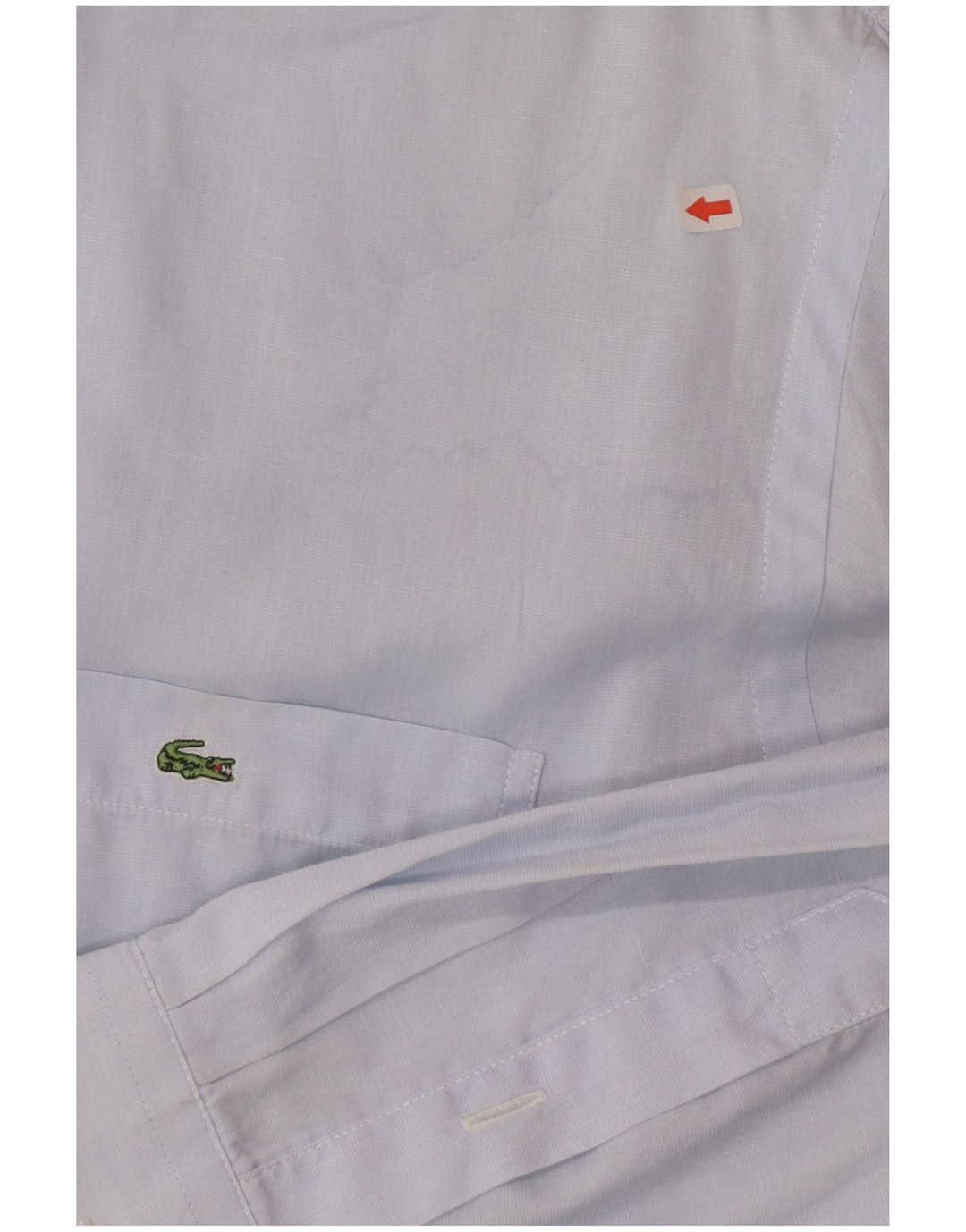Lacoste Herrenhemd Größe 42 Große blaue Baumwolle