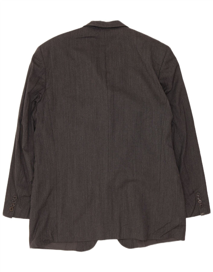 HUGO BOSS Herren-Blazer mit 3 Knöpfen, EU 54, 2XL, graue Wolle