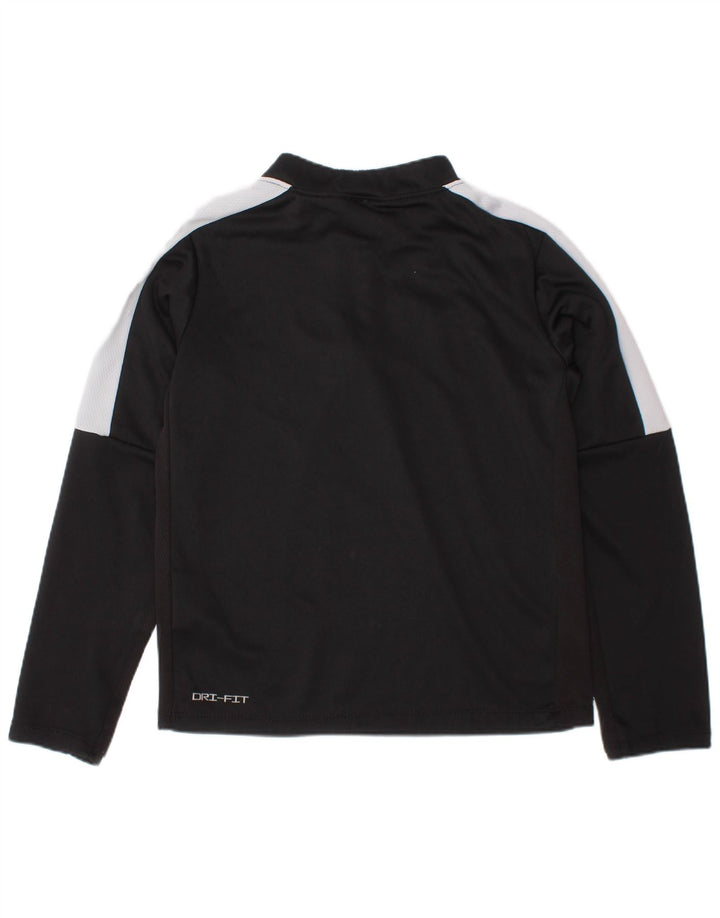Nike Dri Fit Pullover-Trainingsanzugoberteil für Jungen, 4–5 Jahre, Größe S, Schwarz, Farbblock