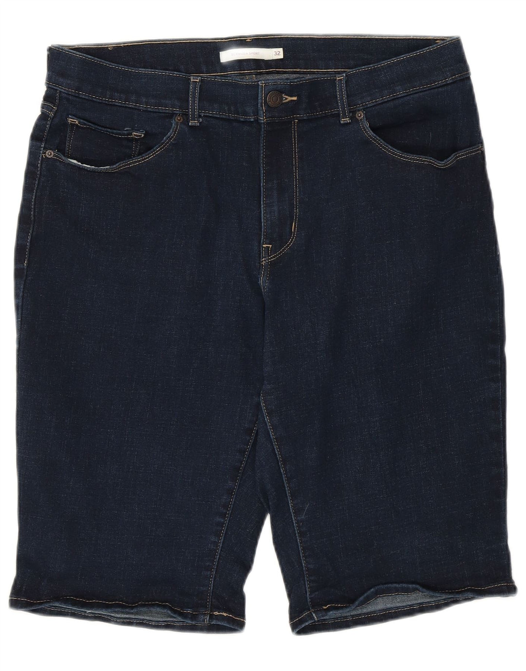 Levi's Damen-Denim-Bermudashorts W32, mittelmarineblaue Baumwolle