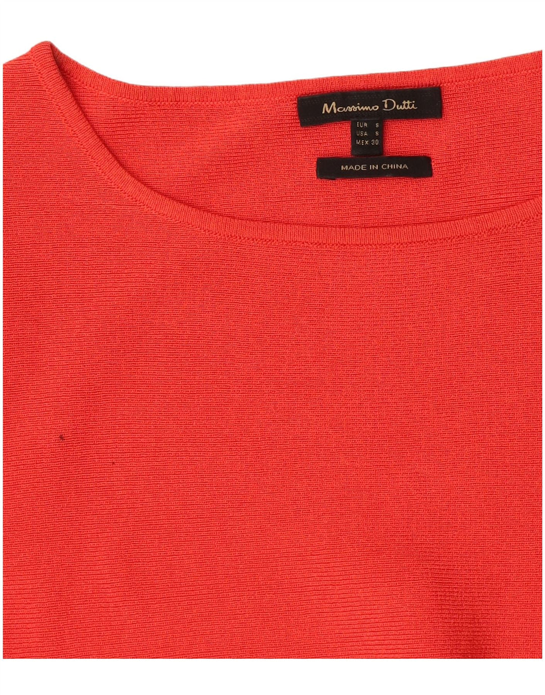 Massimo Dutti Damen Bluse Top UK 10 Small Rot