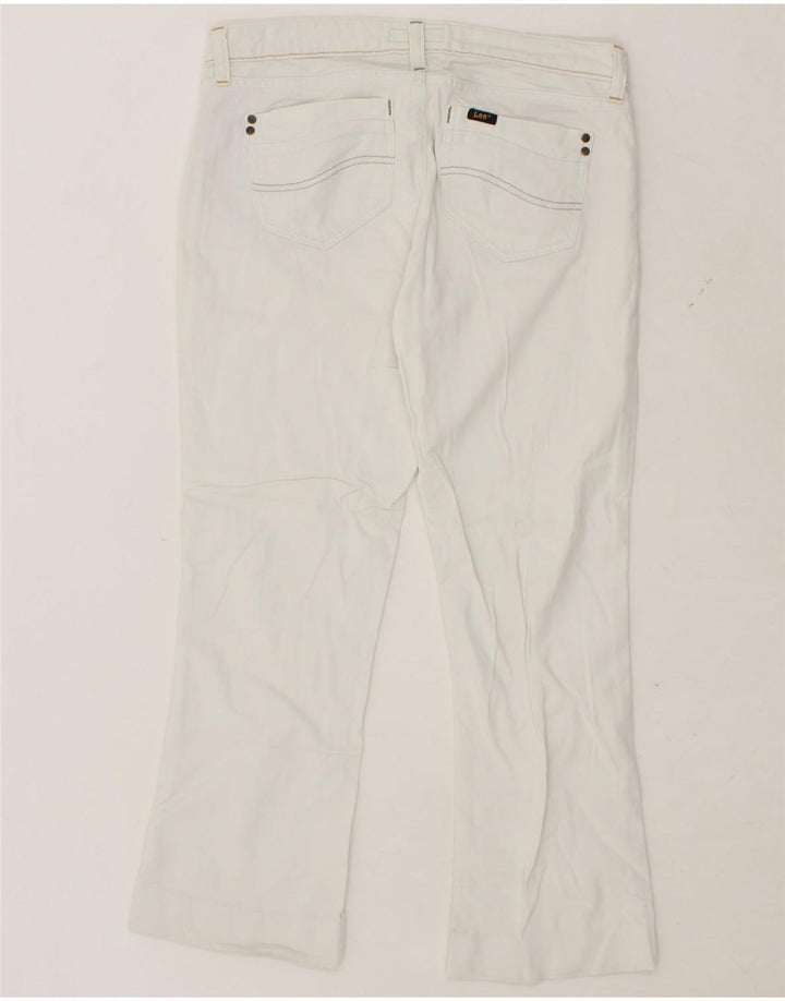LEE Womens Bell Bootcut Jeans W30 L25 White Cotton Vintage Lee and Second-Hand Lee from Messina Hembry 