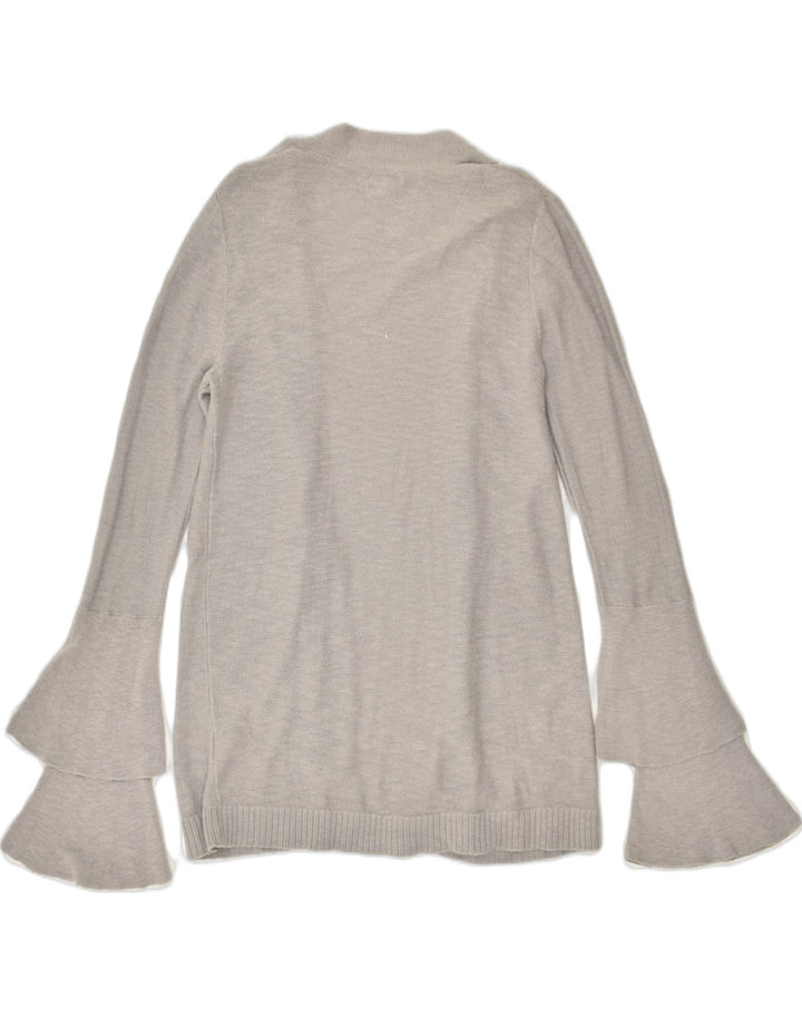 J. CREW Womens Cardigan Sweater UK 10 Small Grey Cotton | Vintage J. Crew | Thrift | Second-Hand J. Crew | Used Clothing | Messina Hembry 