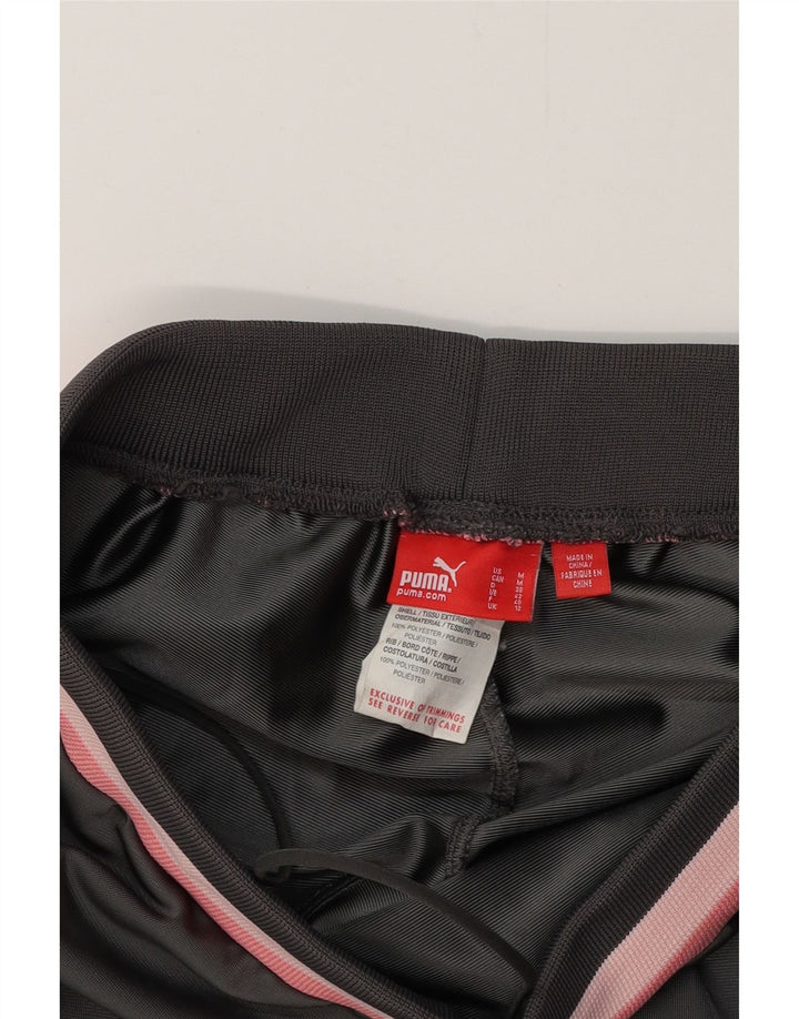 PUMA Damen Trainingshose Jogger UK 12 Mittelgrau Farbblock